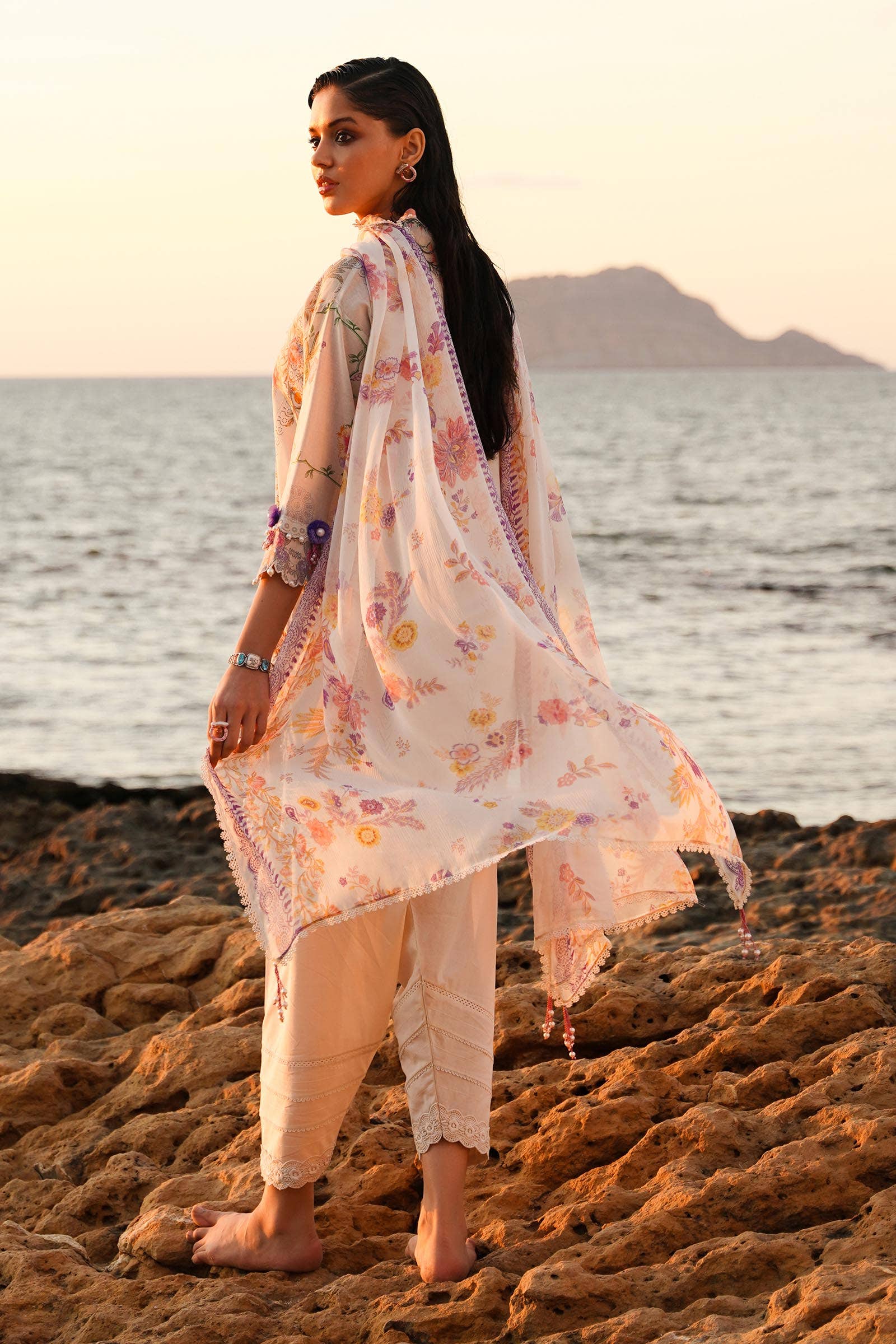 Sana Safinaz | Muzlin Spring 24 | M241-008A-CI by Sana Safinaz - Designer Dress - Type: Ladies Clothes - Available at Libayah - 100% Original
