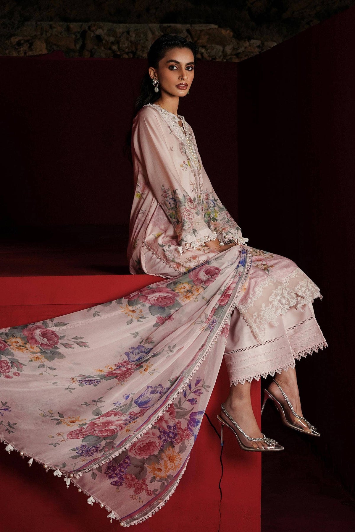 Sana Safinaz | Muzlin Spring 24 | M241-008A-CI by Sana Safinaz - Designer Dress - Type: Ladies Clothes - Available at Libayah - 100% Original