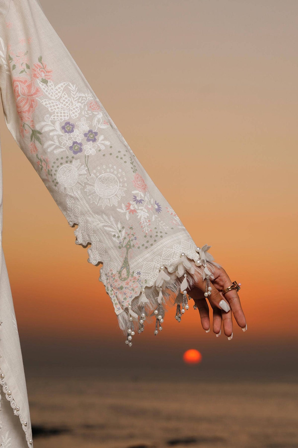 Sana Safinaz | Muzlin Spring 24 | M241-009A-DF by Sana Safinaz - Designer Dress - Type: Ladies Clothes - Available at Libayah - 100% Original