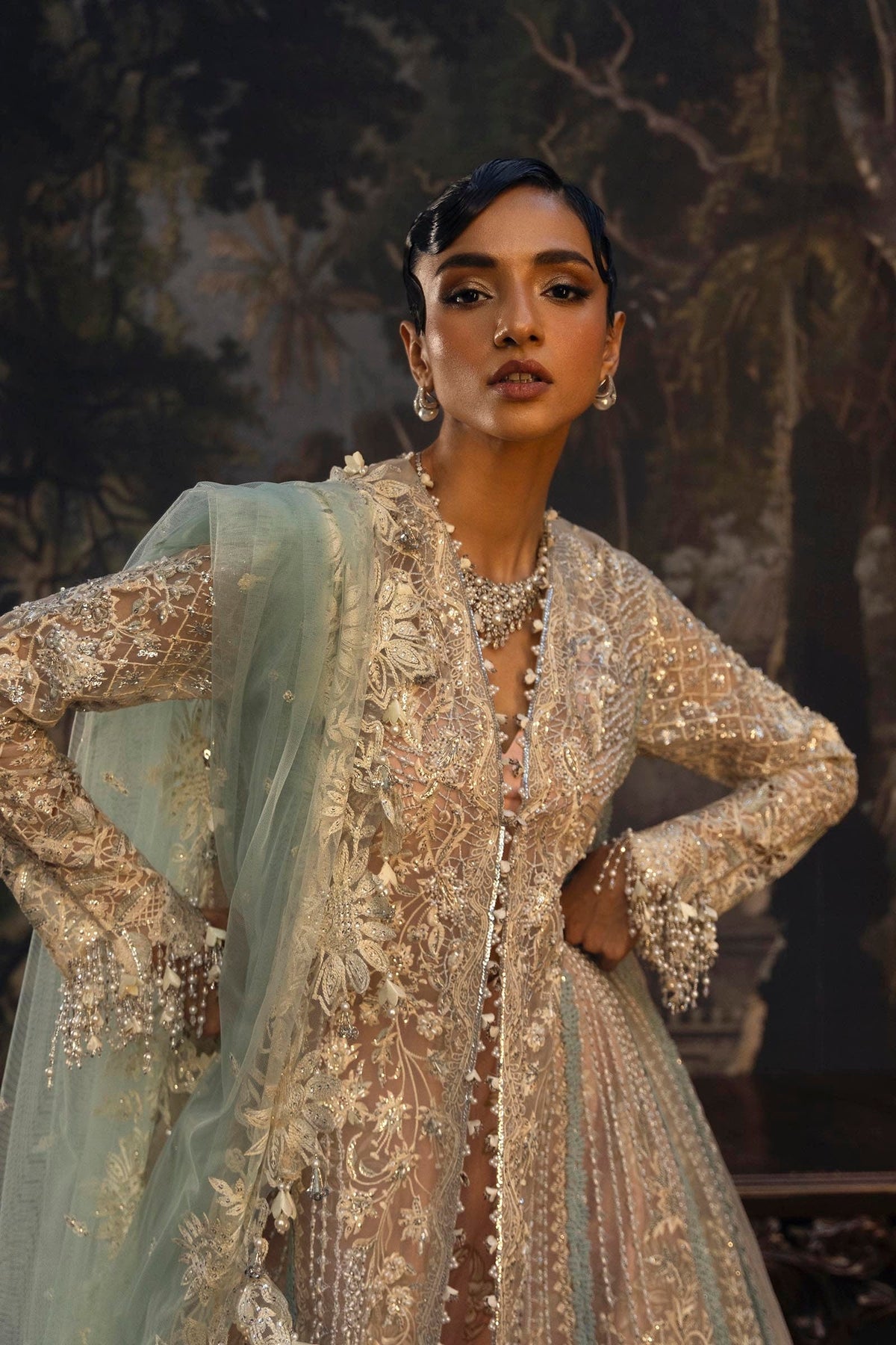 Sana Safinaz | Nura Festive 25 | N251-001-3CT by Sana Safinaz - Designer Dress  - Type : Ladies Clothes - Available at Libayah - 100% Original 