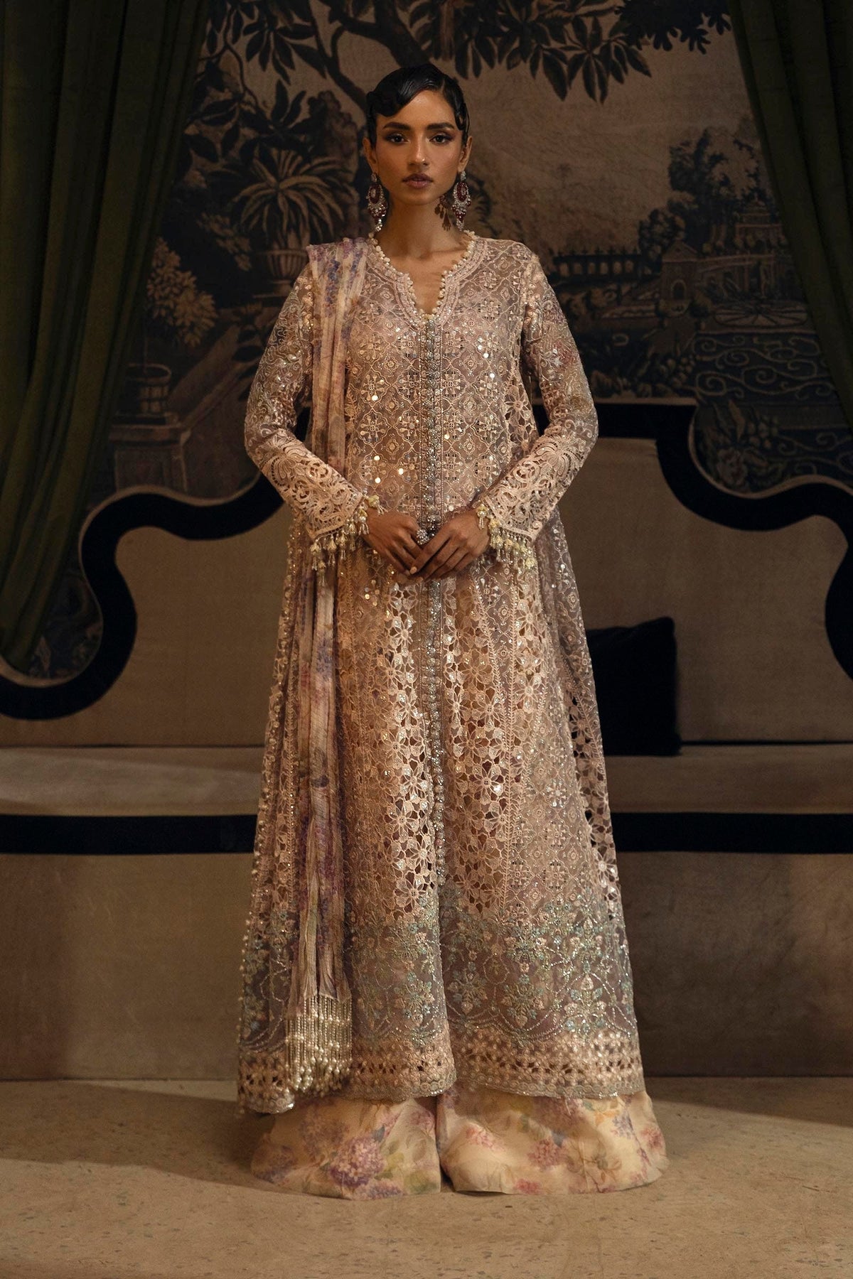 Sana Safinaz | Nura Festive 25 |  N251-004-3DJ by Sana Safinaz - Designer Dress  - Type : Ladies Clothes - Available at Libayah - 100% Original 