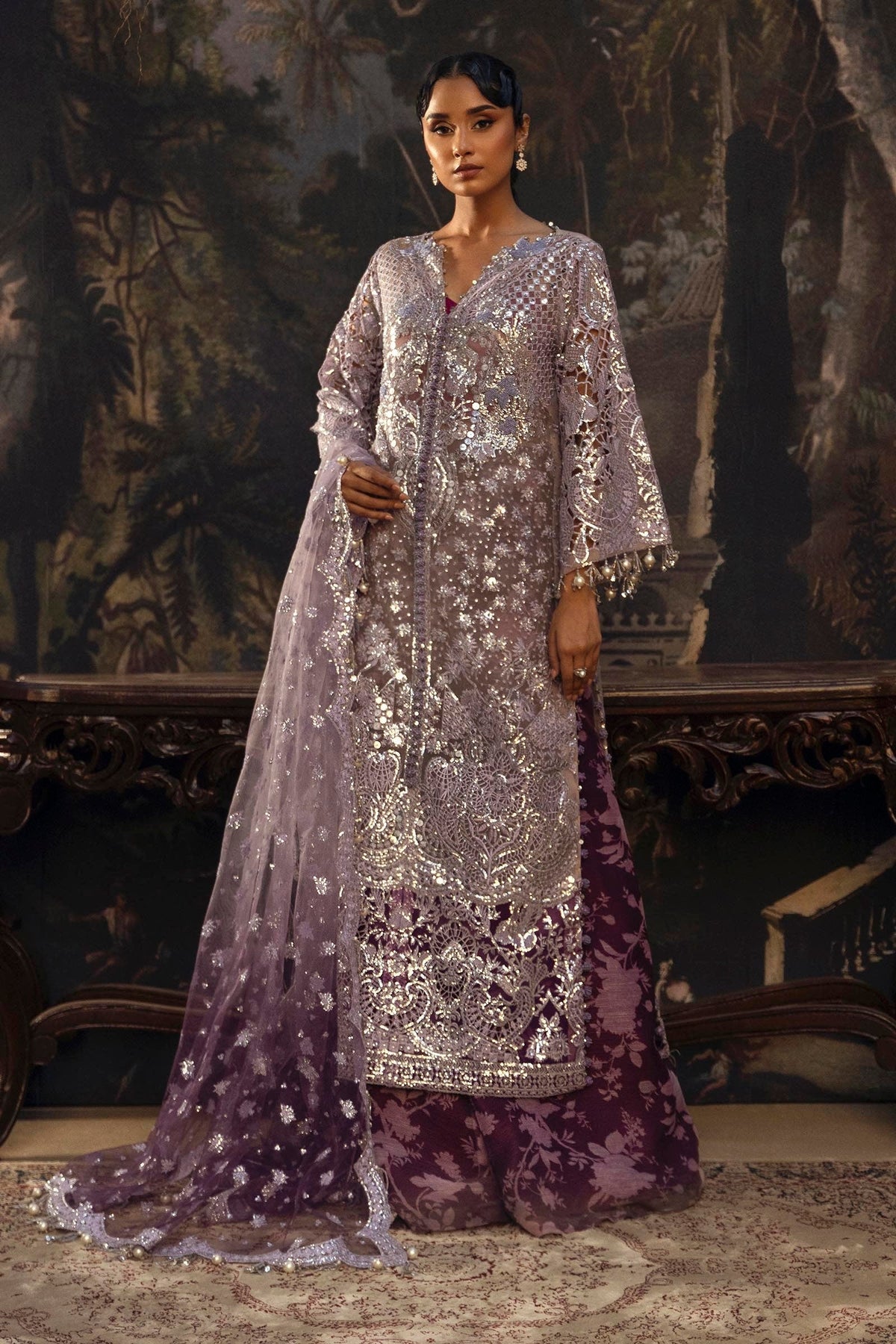 Sana Safinaz | Nura Festive 25 | N251-007-3DJ by Sana Safinaz - Designer Dress  - Type : Ladies Clothes - Available at Libayah - 100% Original 