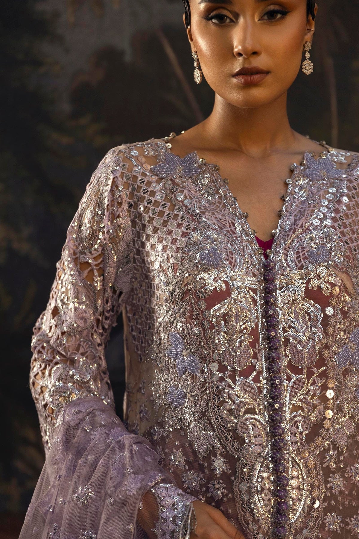 Sana Safinaz | Nura Festive 25 | N251-007-3DJ by Sana Safinaz - Designer Dress  - Type : Ladies Clothes - Available at Libayah - 100% Original 