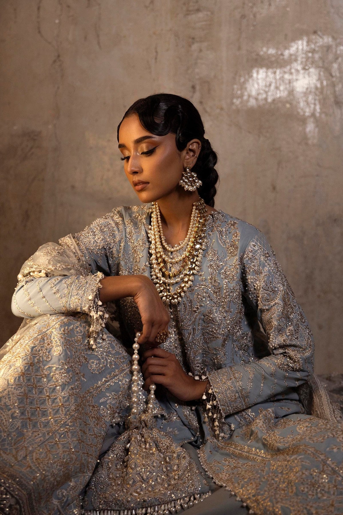 Sana Safinaz | Nura Festive 25 | N251-008-3CT by Sana Safinaz - Designer Dress  - Type : Ladies Clothes - Available at Libayah - 100% Original 