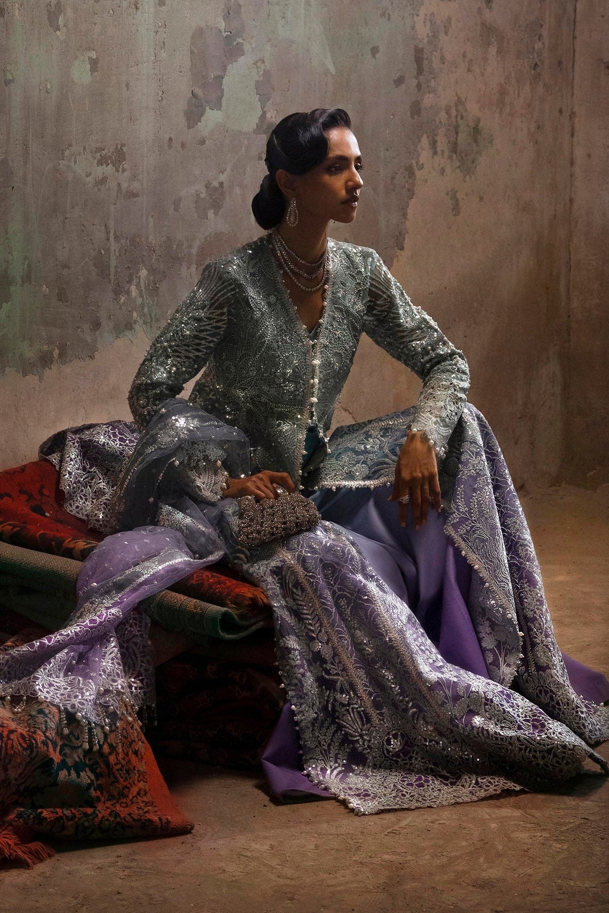 Sana Safinaz | Nura Festive 25 | N252-002-3CX by Sana Safinaz - Designer Dress - Type: Ladies Clothes - Available at Libayah - 100% Original