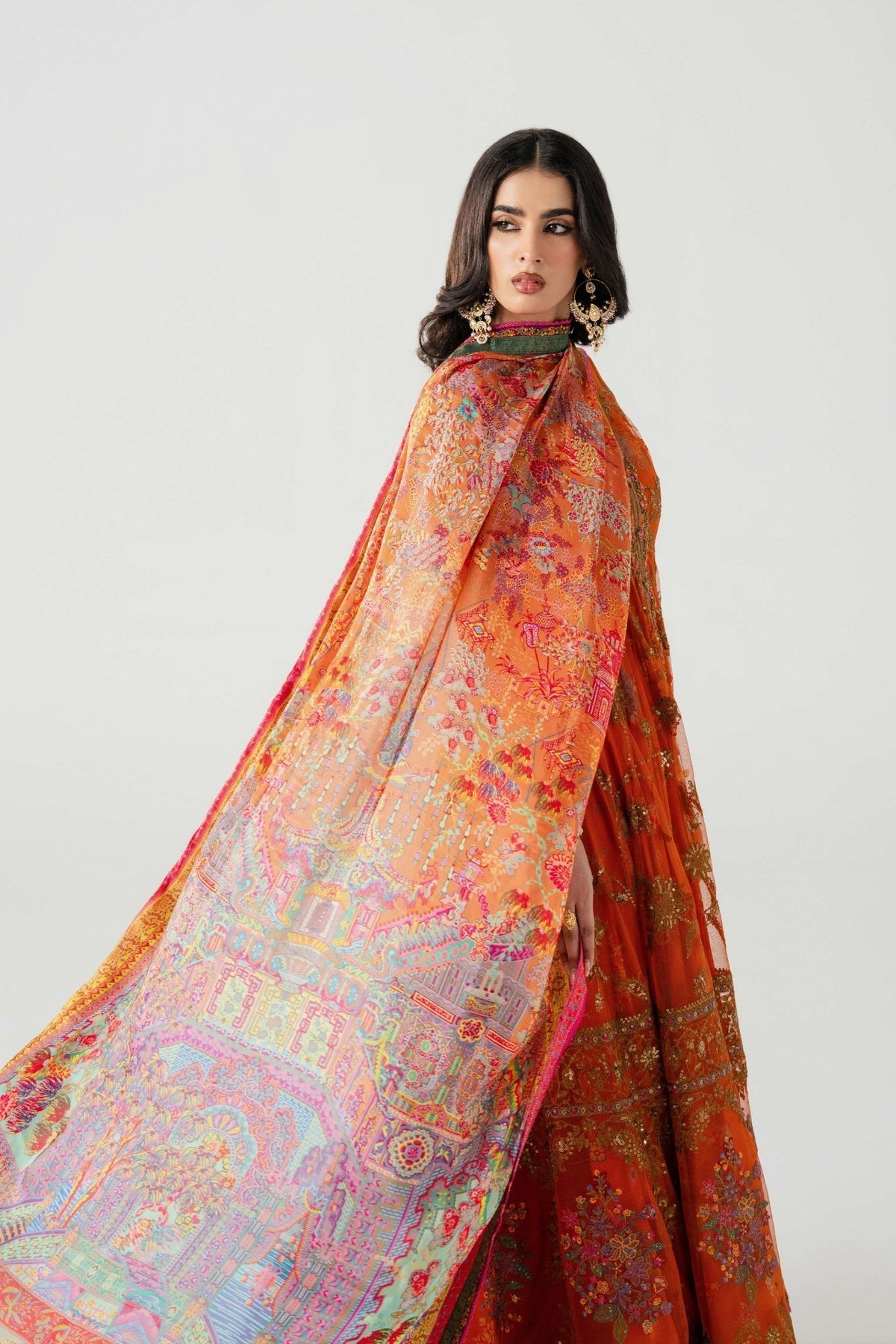 Fahad Hussayn | Jalsa Ghar |Mahlaqa bai by Fahad Hussayn - Designer Dress - Type: Ladies Clothes - Available at Libayah - 100% Original