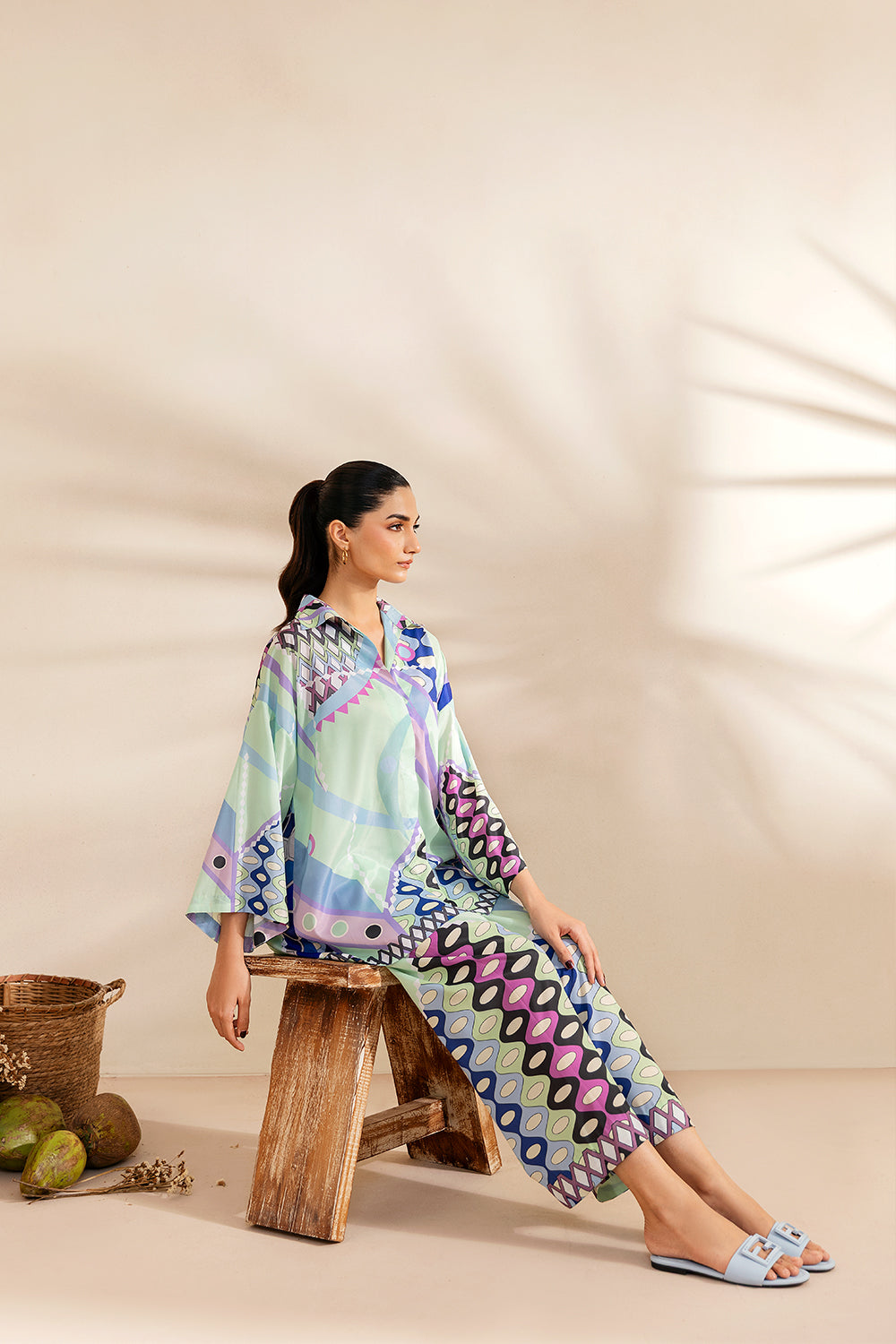 PARADISE PRISM - SRSP-25-05 – authentic Pakistani dress from the Saira Rizwan Silk Coords 25 collection for women in the UK.