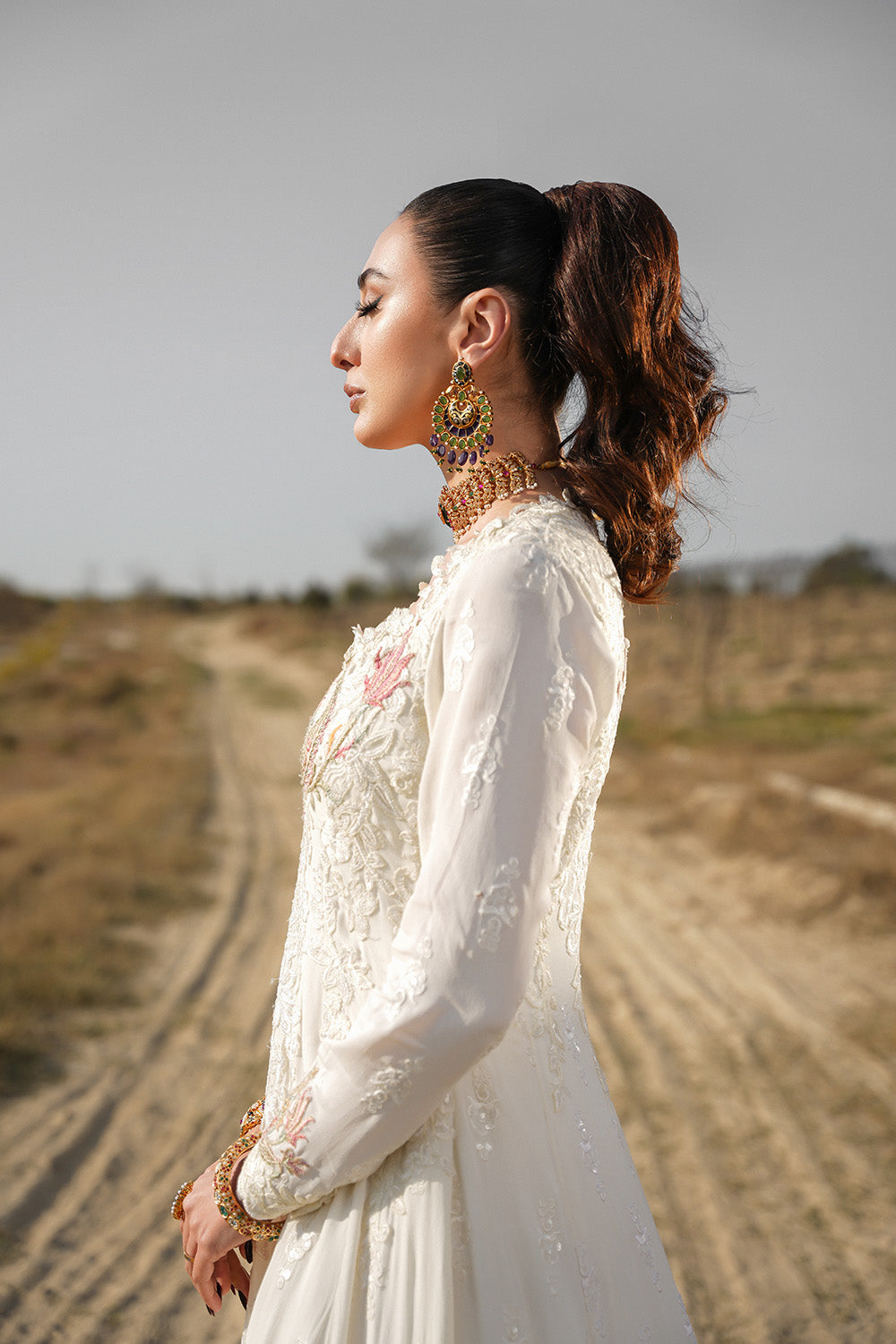 Nilofer Shahid | Verve Summer 24 | Kaira   Verve SS 24 by Nilofer Shahid - Designer Dress - Type: Ladies Clothes - Available at Libayah - 100% Original