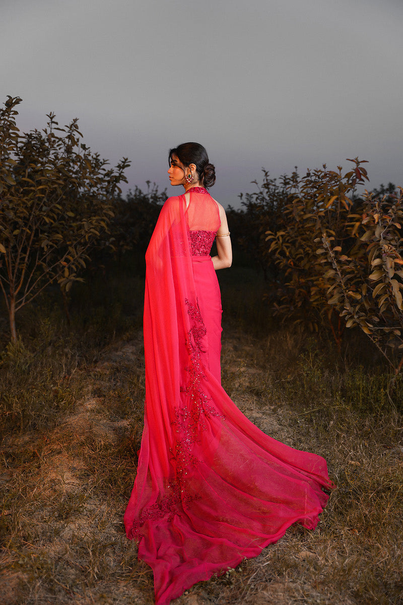 Nilofer Shahid | Verve Summer 24 | Radiant Rebel (Saree) by Nilofer Shahid - Designer Dress - Type: Ladies Clothes - Available at Libayah - 100% Original