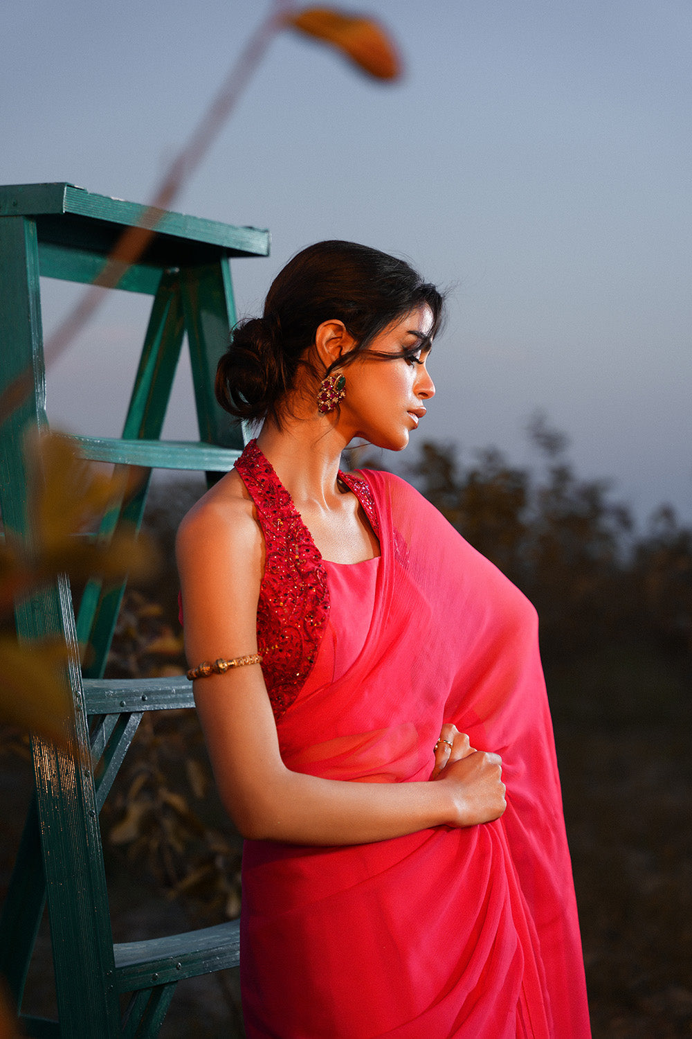 Nilofer Shahid | Verve Summer 24 | Radiant Rebel (Saree) by Nilofer Shahid - Designer Dress - Type: Ladies Clothes - Available at Libayah - 100% Original