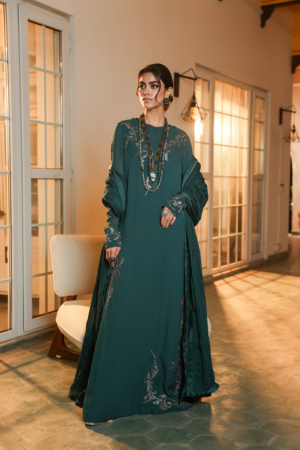 Nilofer Shahid | Verve Summer 24 | Sassy Spirit (3pc)   Verve SS 24 by Nilofer Shahid - Designer Dress - Type: Ladies Clothes - Available at Libayah - 100% Original