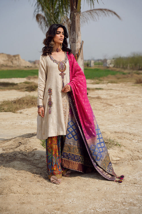 Nilofer Shahid | Verve Summer 24 | Verena (3pc)   Verve SS 24 by Nilofer Shahid - Designer Dress - Type: Ladies Clothes - Available at Libayah - 100% Original