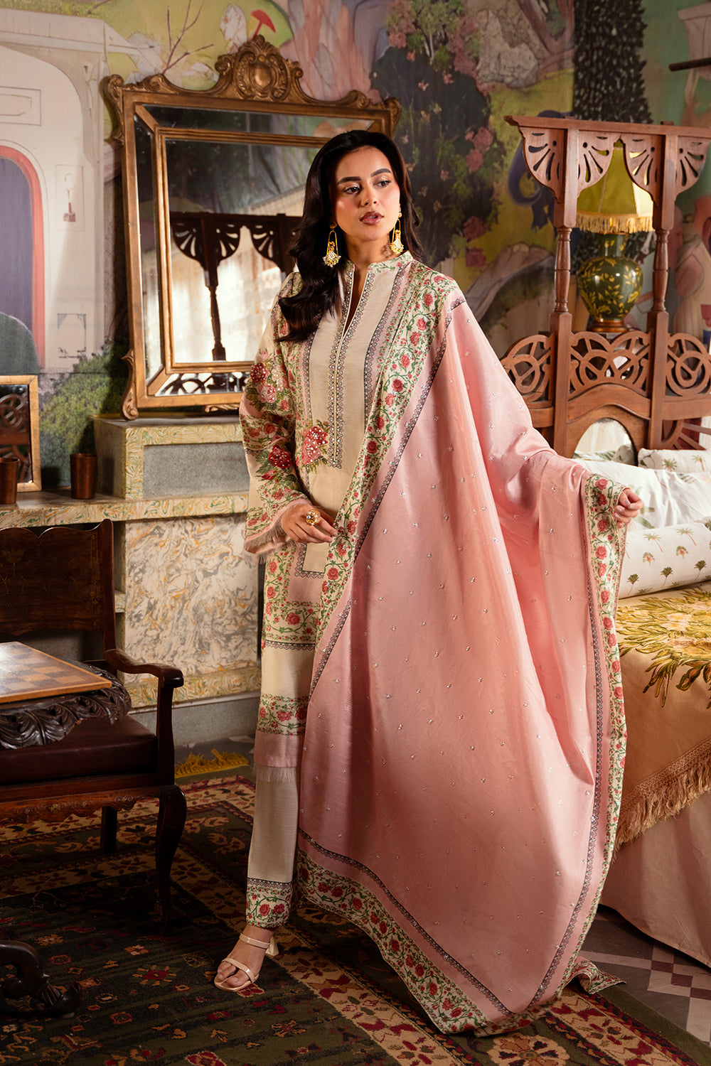 Saira Rizwan | Dahini Silk Pret | ADELIA -SRLP07-25 by Saira Rizwan - Designer Dress - Type: Ladies Clothes - Available at Libayah - 100% Original