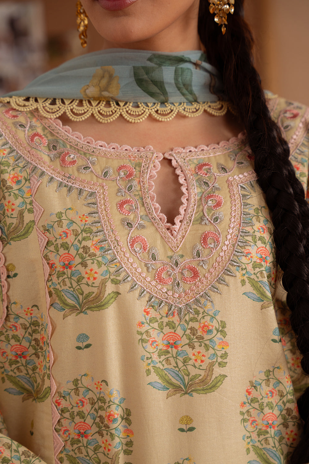 Saira Rizwan | Laanem Summer Lawn 25 | NERIDA-A-SRL25-02 by Saira Rizwan - Designer Dress - Type: Ladies Clothes - Available at Libayah - 100% Original