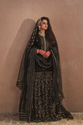 Erum Khan | Shab Siyah 23 | Noor by Erum Khan - Designer Dress  - Type : Wedding Dress - Available at Libayah - 100% Original 