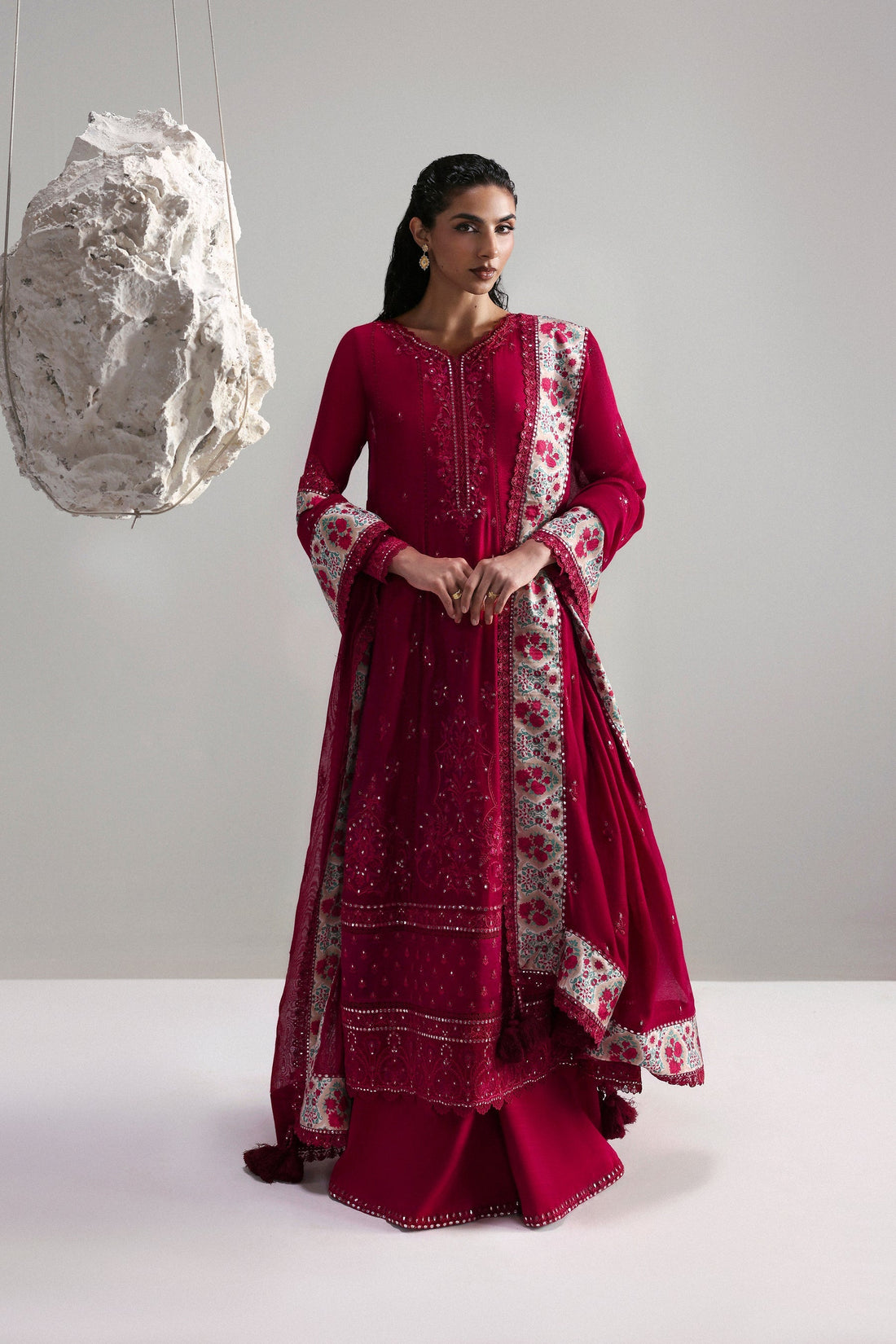 Afrozeh | Slate Ready to Wear | Roselith by Afrozeh - Designer Dress  - Type : Ladies Clothes - Available at Libayah - 100% Original 