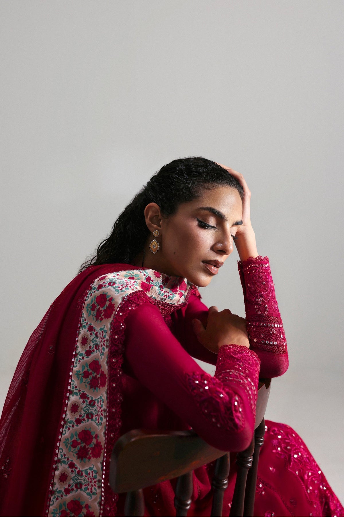 Afrozeh | Slate Ready to Wear | Roselith by Afrozeh - Designer Dress  - Type : Ladies Clothes - Available at Libayah - 100% Original 