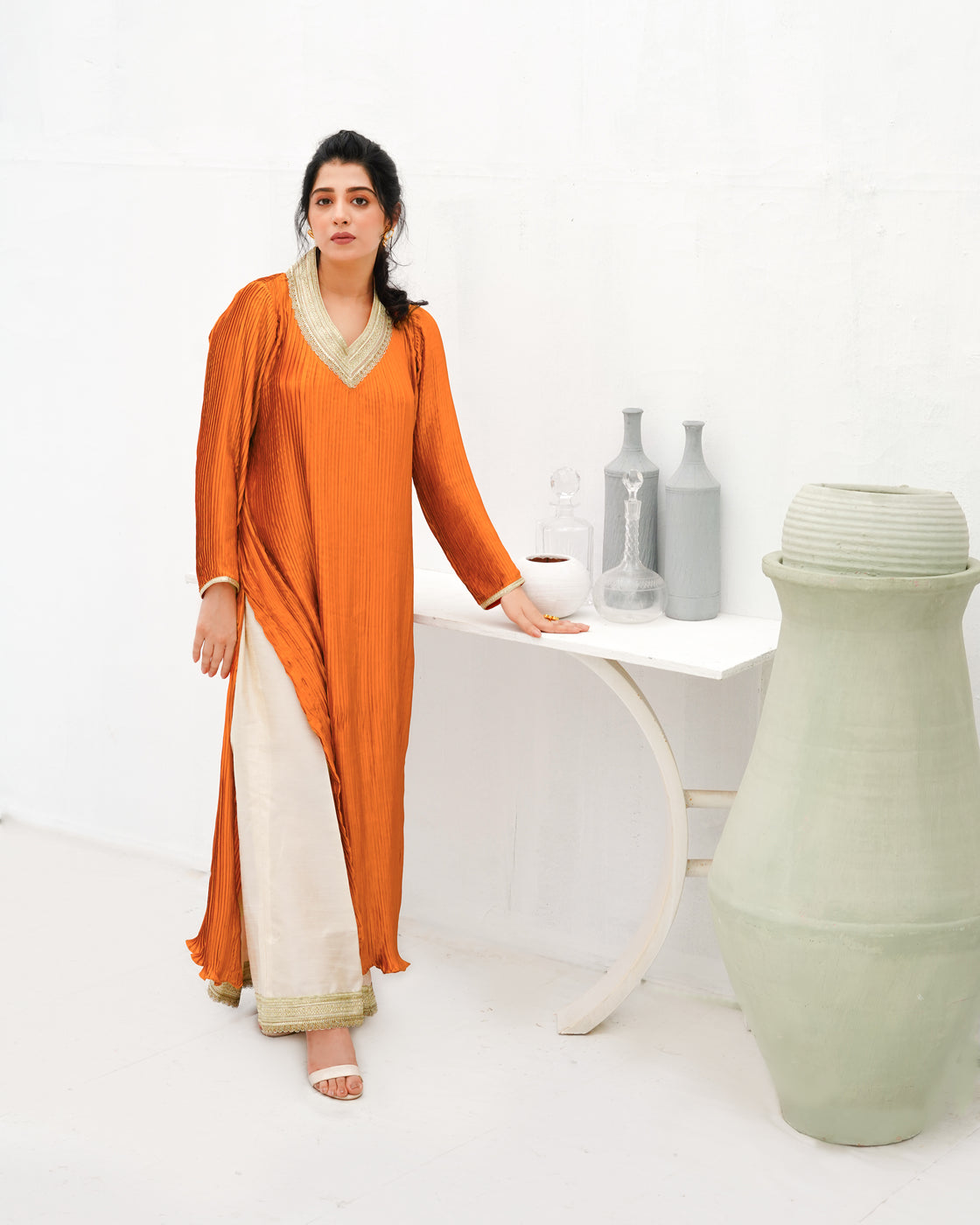 Zar | Formals Wear | Orange by Zar - Designer Dress - Type: Ladies Clothes - Available at Libayah - 100% Original