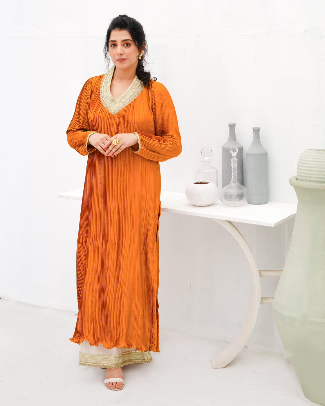 Zar | Formals Wear | Orange by Zar - Designer Dress - Type: Ladies Clothes - Available at Libayah - 100% Original