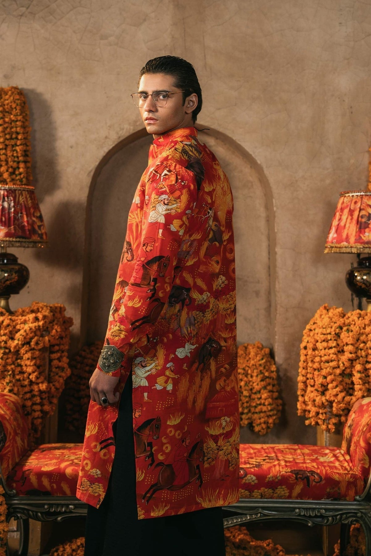 Pakistani Menswear | Ozra by Fahad Hussayn - Designer Dress - Type: MensWear - Available at Libayah - 100% Original