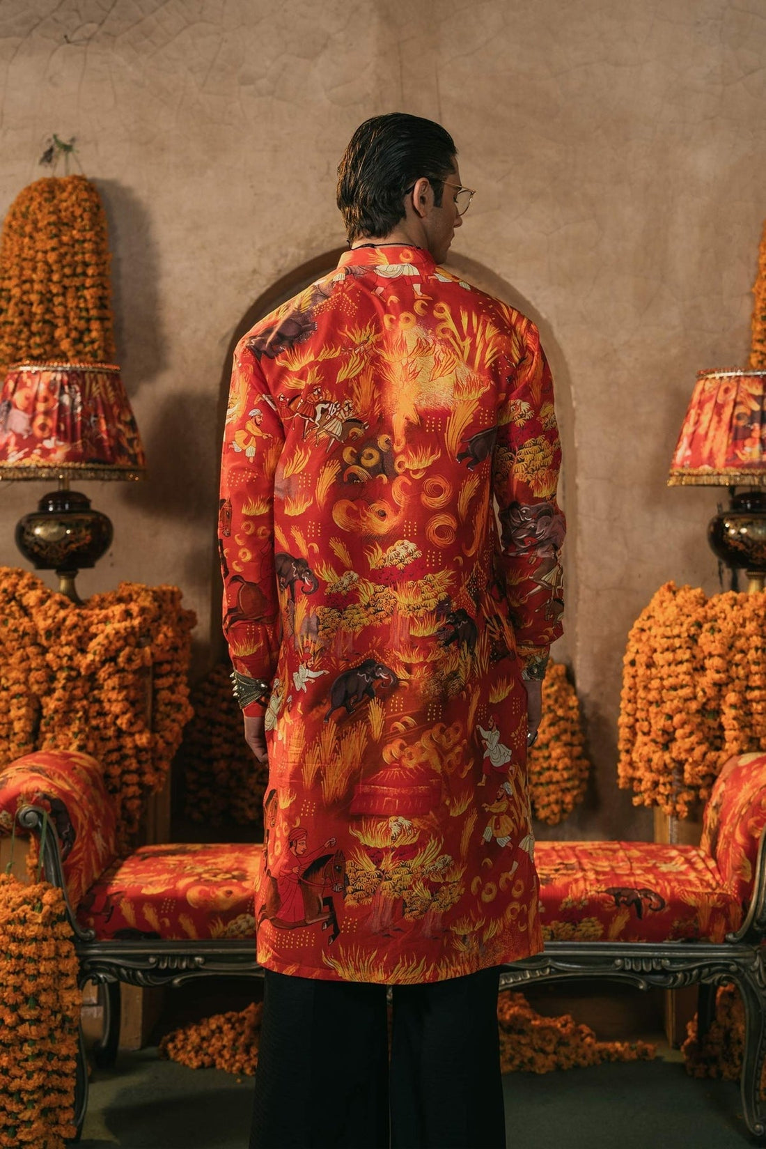 Pakistani Menswear | Ozra by Fahad Hussayn - Designer Dress - Type: MensWear - Available at Libayah - 100% Original