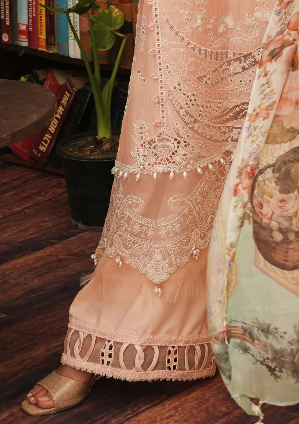 Kahf Premium | Luxury Lawn 24 | KLE-03A Flamingo by Kahf Premium - Designer Dress - Type: Ladies Clothes - Available at Libayah - 100% Original