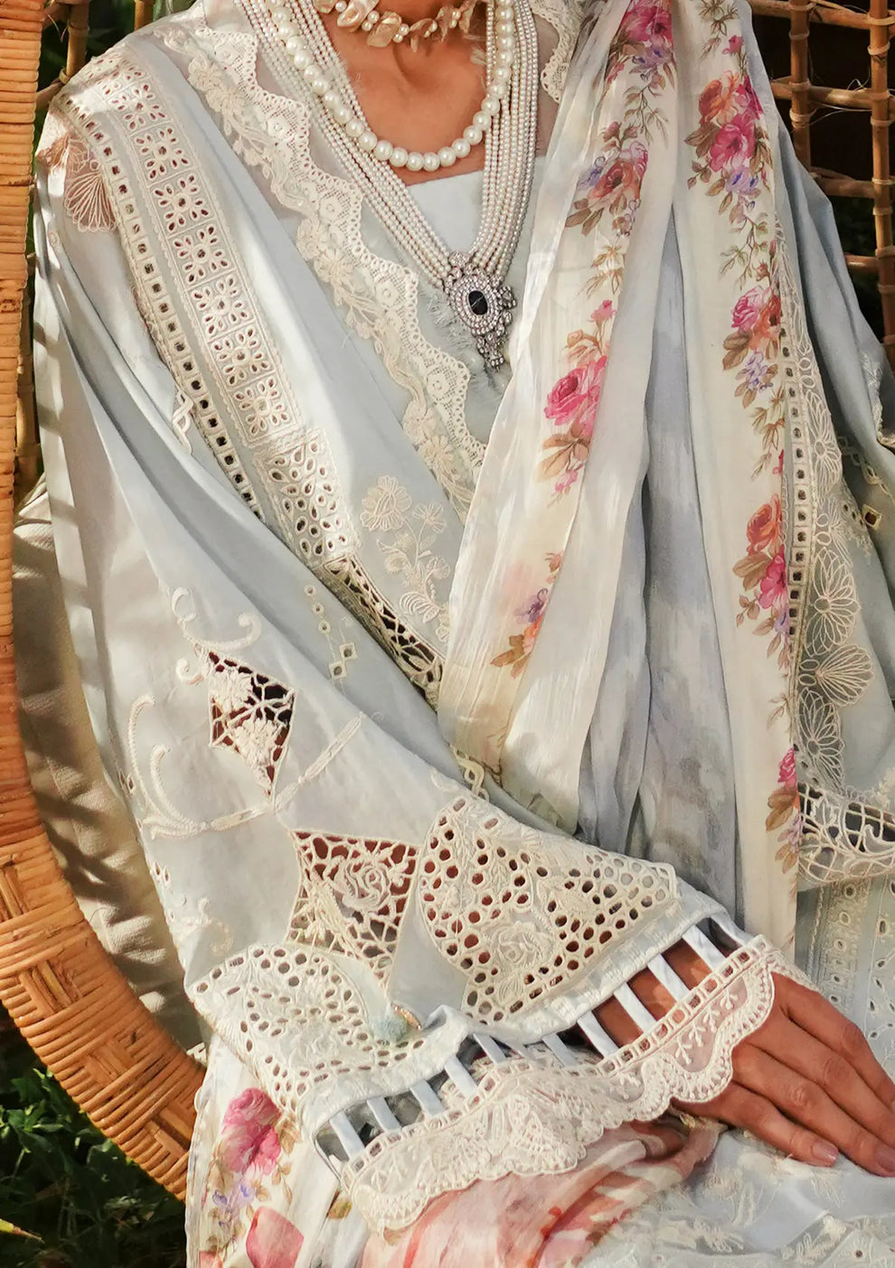 Kahf Premium | Luxury Lawn 24 | KLE-03B Heaven by Kahf Premium - Designer Dress - Type: Ladies Clothes - Available at Libayah - 100% Original