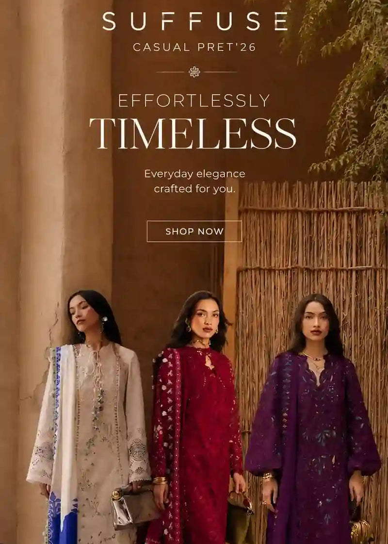 Shop the new Casual Pret 2026 collection at Libayah. Authentic, ready-to-wear Pakistani designer daily outfits available with fast UK delivery.