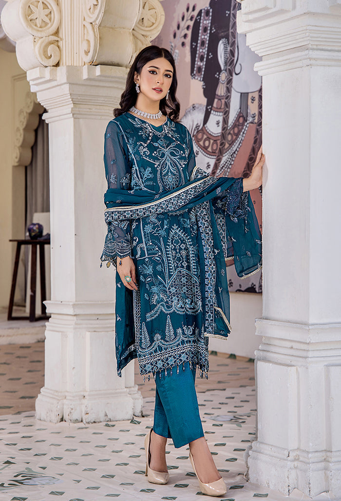 Humdum | Pareesha Embroidered Collection | PS-08 by Humdum - Designer Dress - Type: Ladies Clothes - Available at Libayah - 100% Original