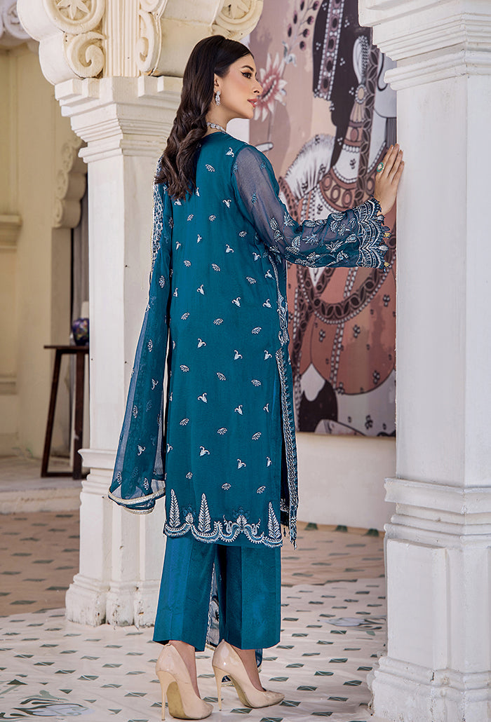 Humdum | Pareesha Embroidered Collection | PS-08 by Humdum - Designer Dress - Type: Ladies Clothes - Available at Libayah - 100% Original