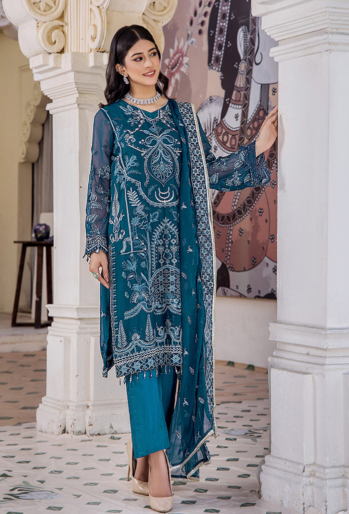 Humdum | Pareesha Embroidered Collection | PS-08 by Humdum - Designer Dress - Type: Ladies Clothes - Available at Libayah - 100% Original