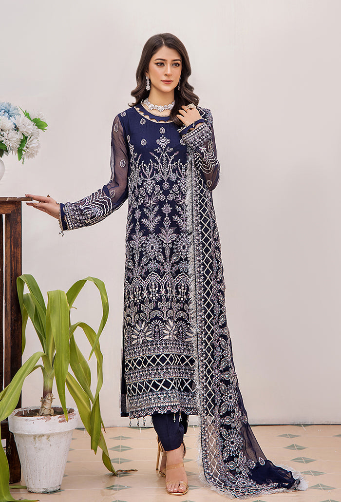 Humdum | Pareesha Embroidered Collection | PS-01 by Humdum - Designer Dress - Type: Ladies Clothes - Available at Libayah - 100% Original