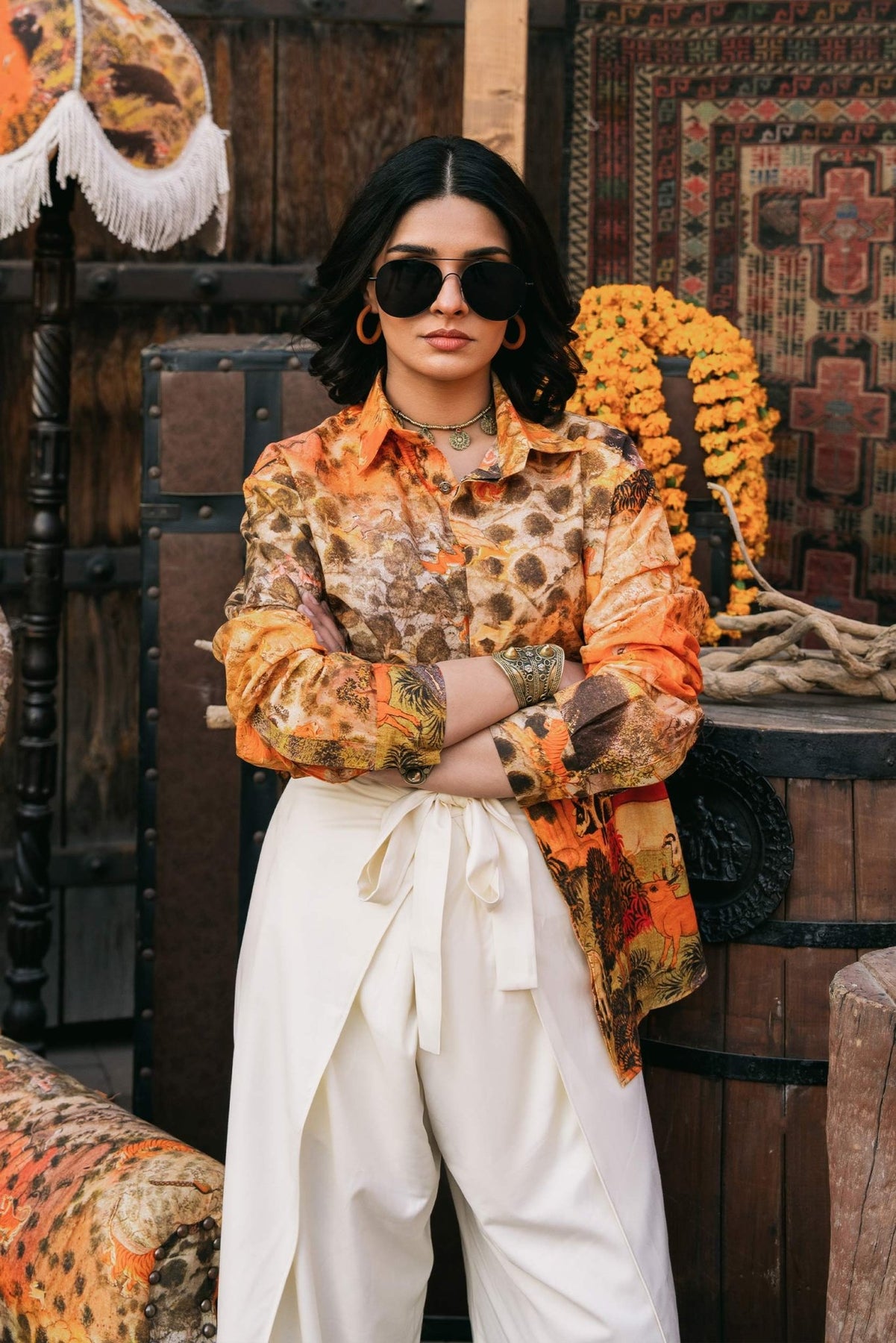 Fahad Hussayn | Lawn Banger | Pichola by Fahad Hussayn - Designer Dress - Type: Ladies Clothes - Available at Libayah - 100% Original