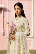 Cross Stitch | Premium Lawn 25 | GREEN TRELLIS by Cross Stitch - Designer Dress - Type: Ladies Clothes - Available at Libayah - 100% Original