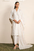 Cross Stitch | Mahiri Lawn 25 | IVORY GLINT by Cross Stitch - Designer Dress - Type: Ladies Clothes - Available at Libayah - 100% Original