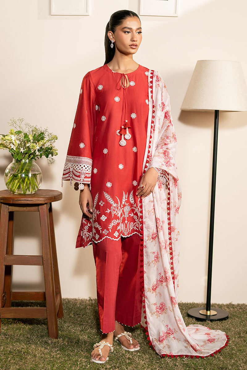 Cross Stitch | Mahiri Lawn 25 | SCARLET GARDEN by Cross Stitch - Designer Dress - Type: Ladies Clothes - Available at Libayah - 100% Original
