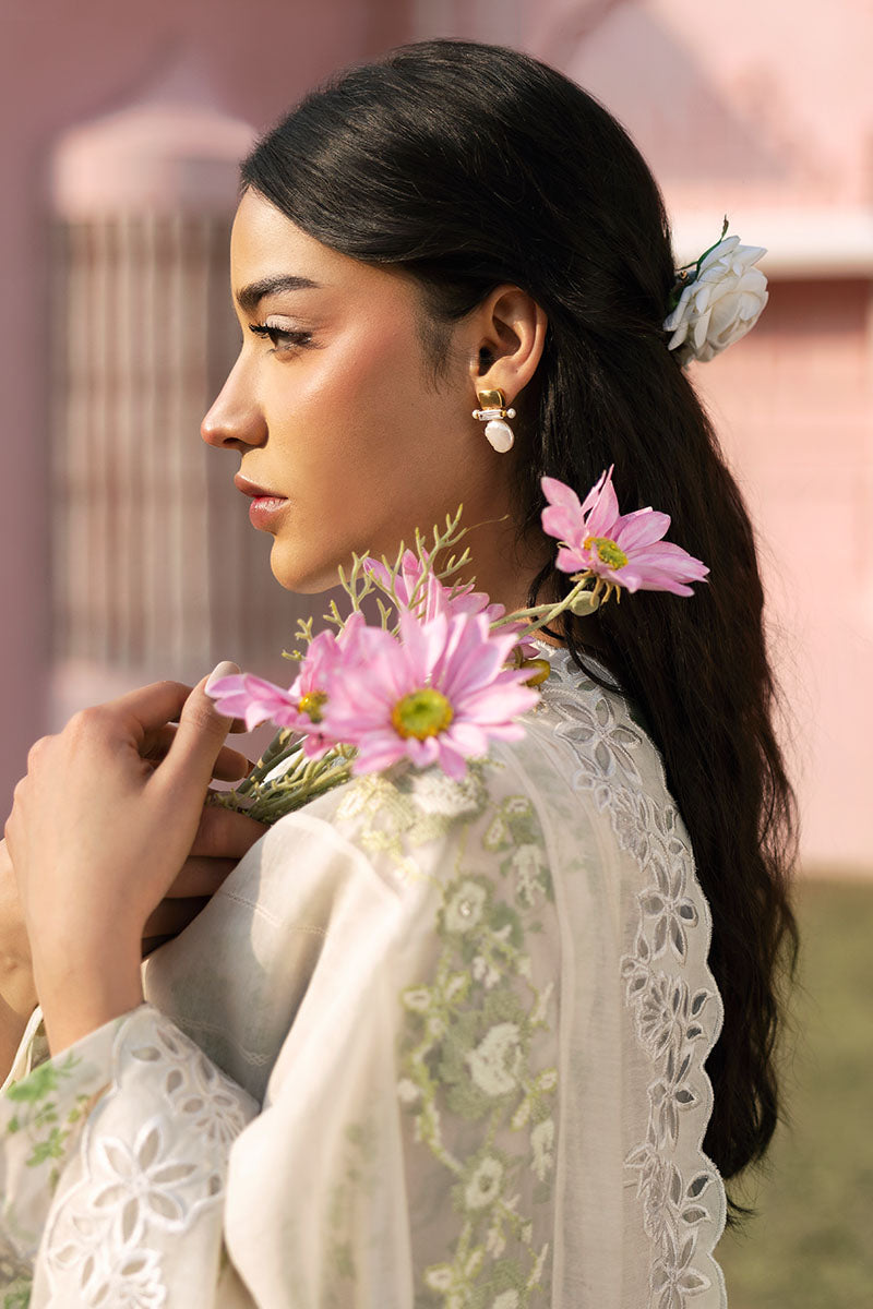 Cross Stitch | Premium Lawn 25 | GREEN TRELLIS by Cross Stitch - Designer Dress - Type: Ladies Clothes - Available at Libayah - 100% Original