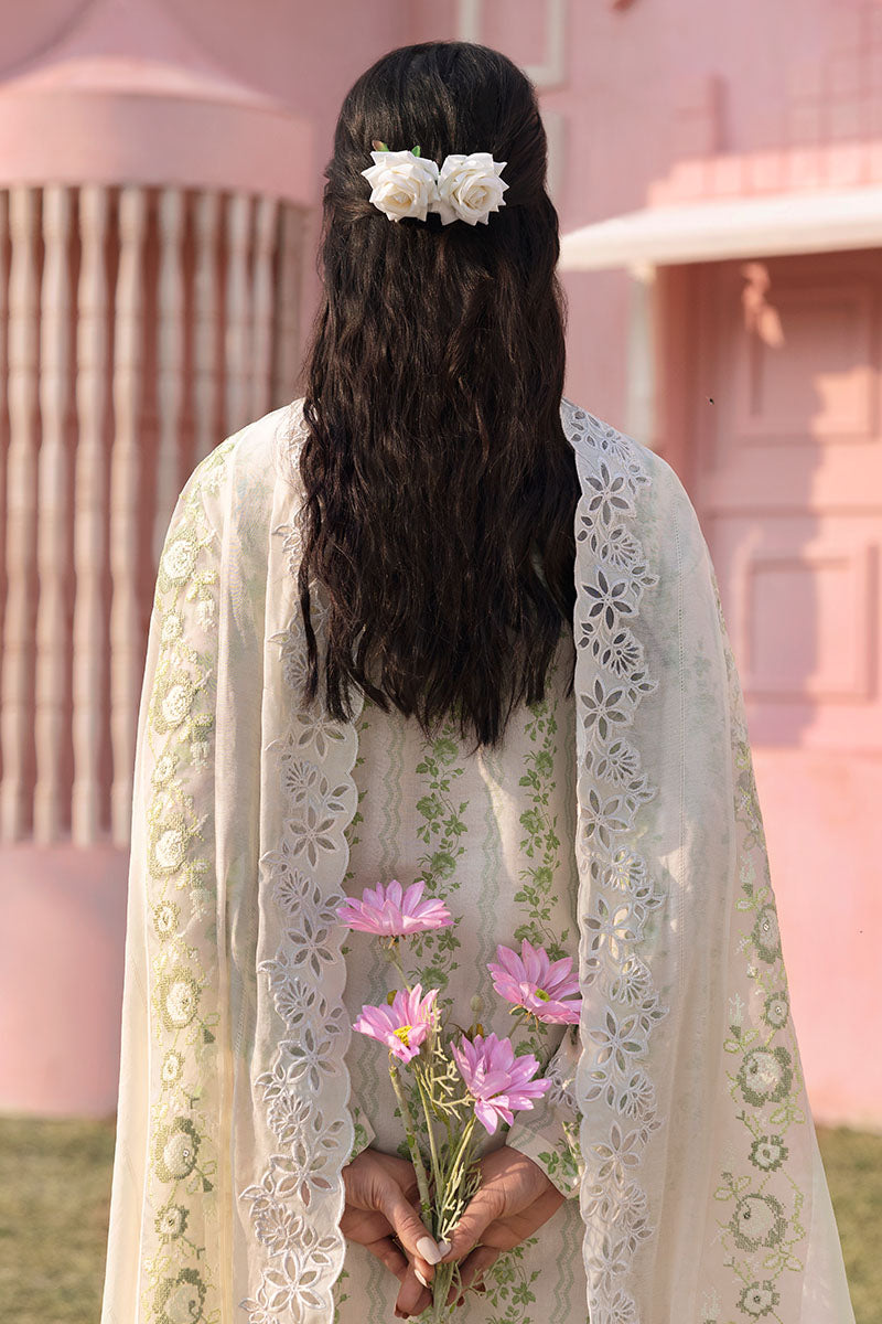 Cross Stitch | Premium Lawn 25 | GREEN TRELLIS by Cross Stitch - Designer Dress - Type: Ladies Clothes - Available at Libayah - 100% Original