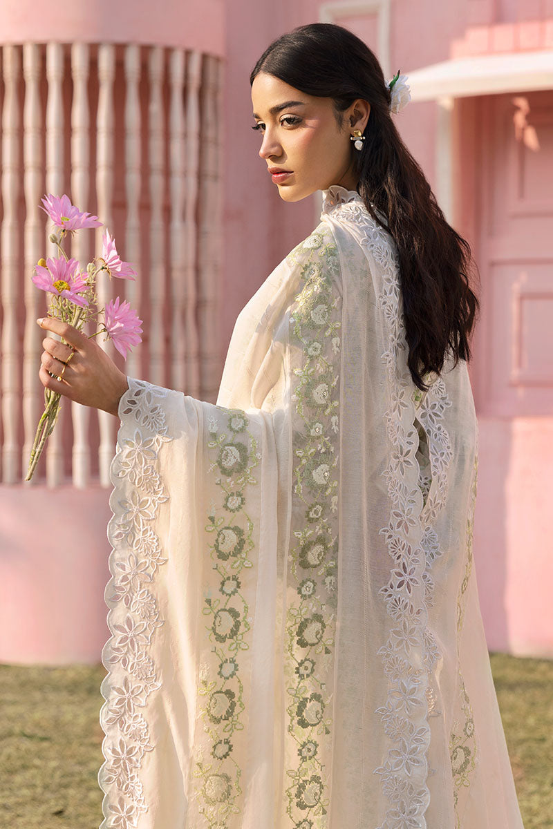 Cross Stitch | Premium Lawn 25 | GREEN TRELLIS by Cross Stitch - Designer Dress - Type: Ladies Clothes - Available at Libayah - 100% Original