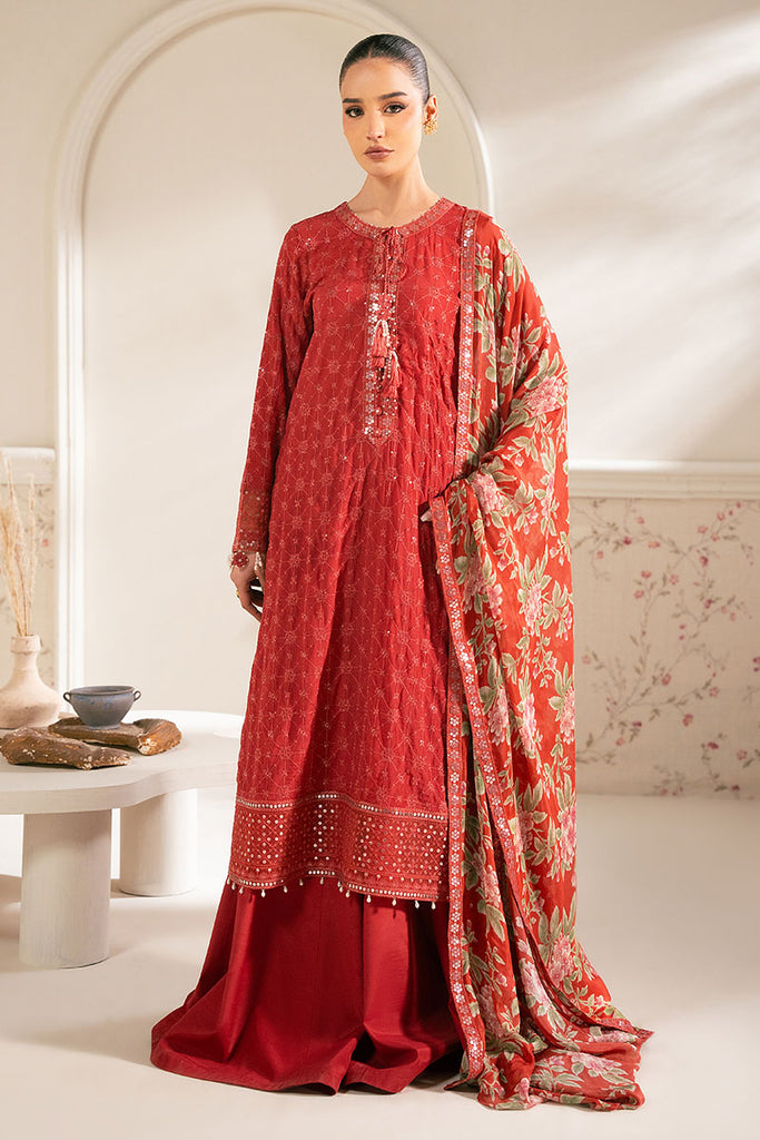 Cross Stitch | Luxe Atelier 25 | VERMILION CARDINAL by Cross Stitch - Designer Dress - Type: Ladies Clothes - Available at Libayah - 100% Original