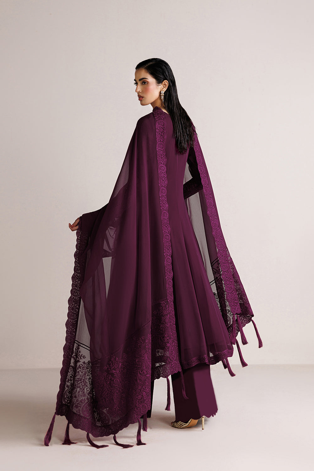 Farasha | Chiffon Essentials 26 | Violet Grace by Farasha - Designer Dress  - Type : Ladies Clothes - Available at Libayah - 100% Original 