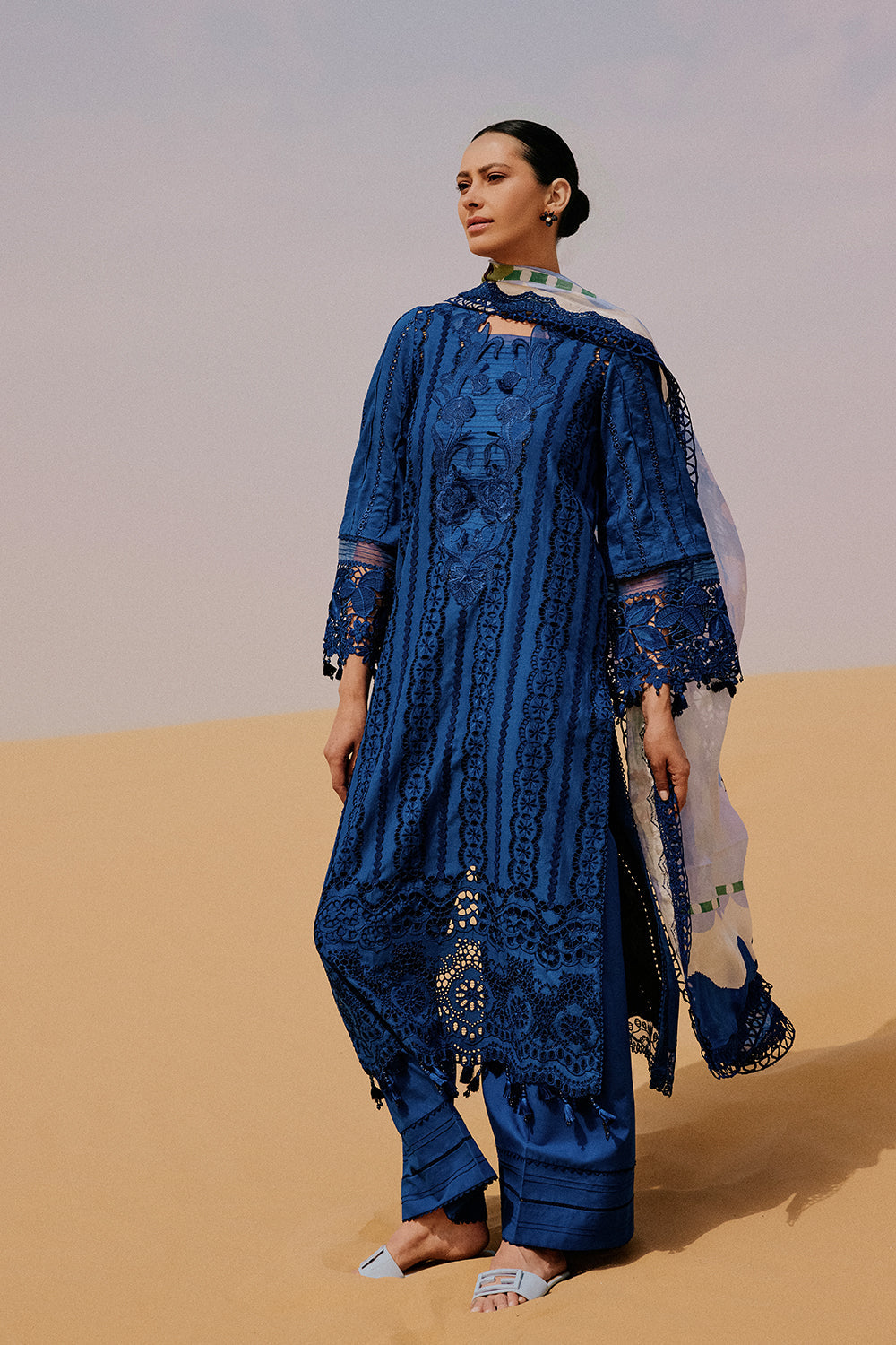 Saira Rizwan | Luxury Lawn 26 | NEA-SRL26-01 by Saira Rizwan - Designer Dress  - Type : Ladies Clothes - Available at Libayah - 100% Original 