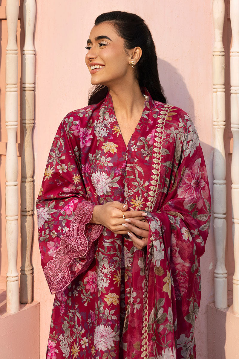 Cross Stitch | Premium Lawn 25 | WHIMSICAL ZEST by Cross Stitch - Designer Dress - Type: Ladies Clothes - Available at Libayah - 100% Original
