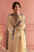 Cross Stitch | Premium Lawn 25 | BLUE ALLURE by Cross Stitch - Designer Dress - Type: Ladies Clothes - Available at Libayah - 100% Original