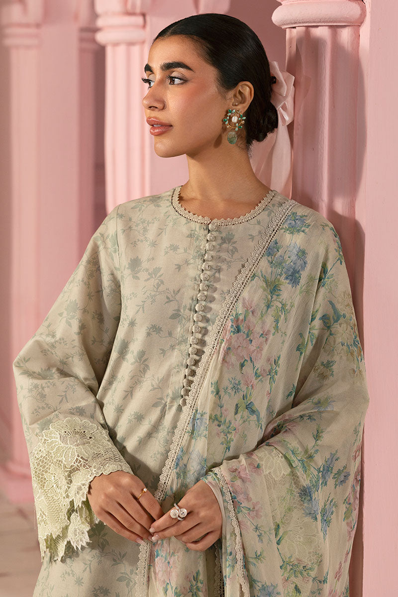 Cross Stitch | Premium Lawn 25 | SAGE GLEAM by Cross Stitch - Designer Dress - Type: Ladies Clothes - Available at Libayah - 100% Original