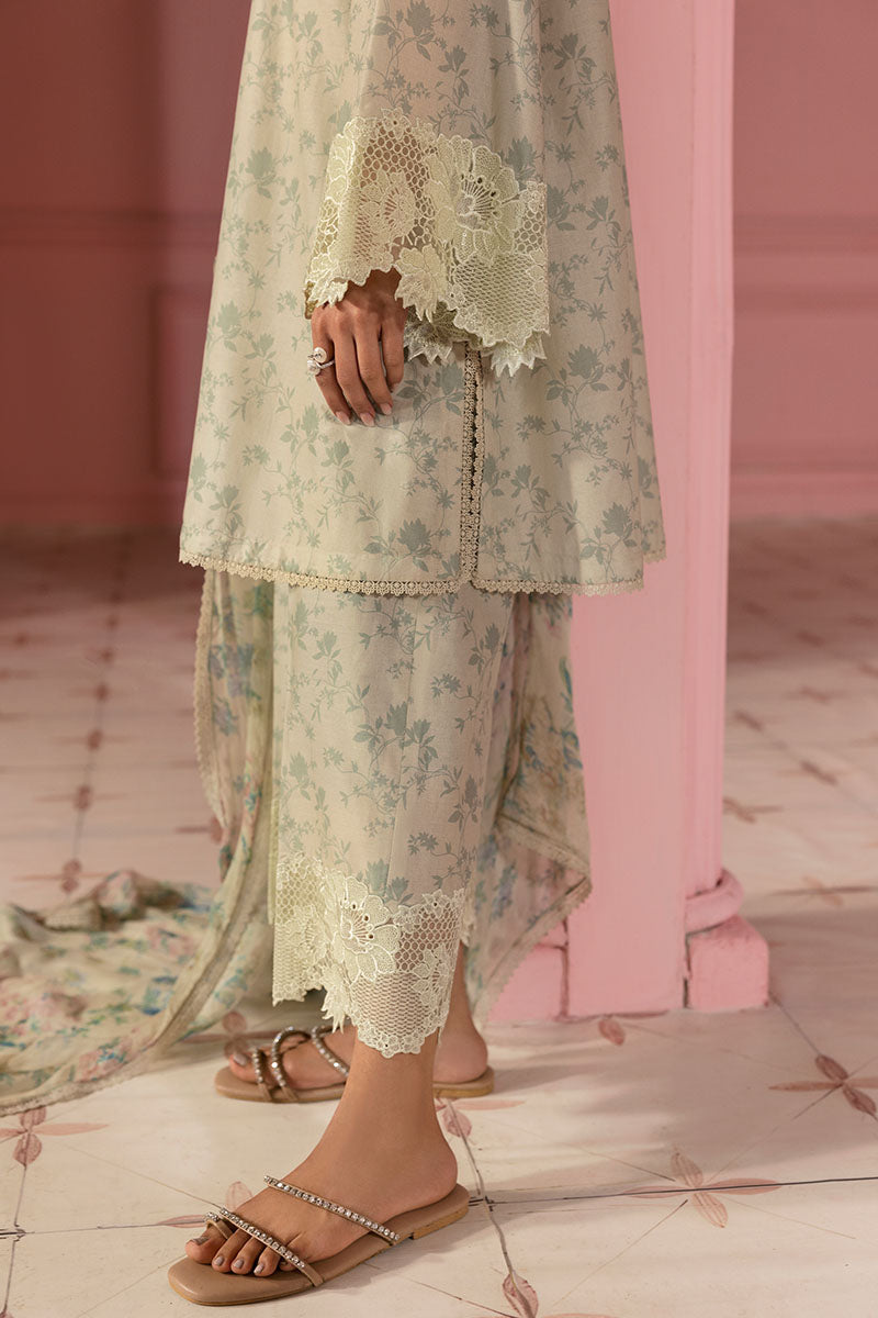 Cross Stitch | Premium Lawn 25 | SAGE GLEAM by Cross Stitch - Designer Dress - Type: Ladies Clothes - Available at Libayah - 100% Original