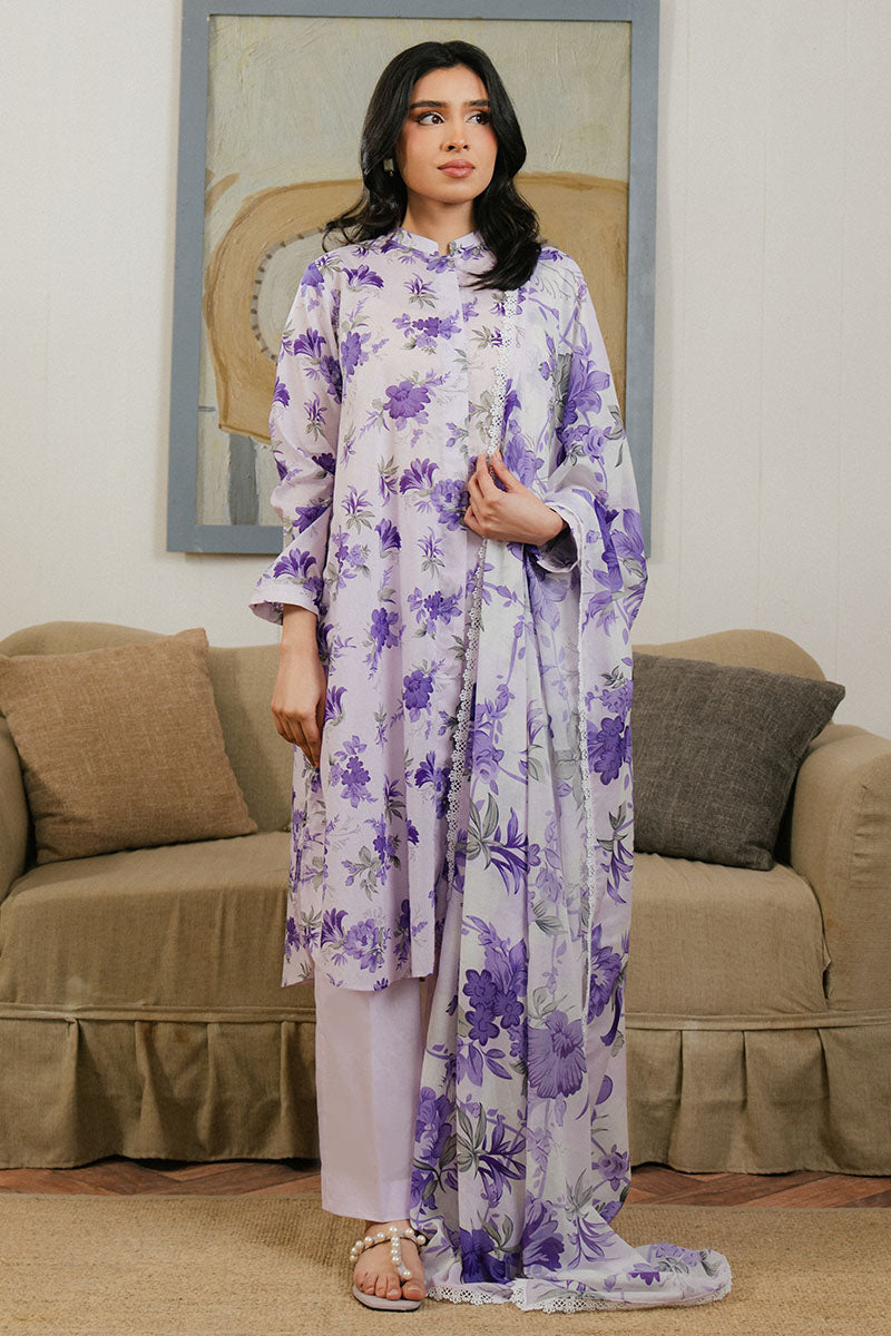 Cross Stitch | Daily Wear 25 | FLORAL ARDENT-3 PC by Cross Stitch - Designer Dress - Type: Ladies Clothes - Available at Libayah - 100% Original