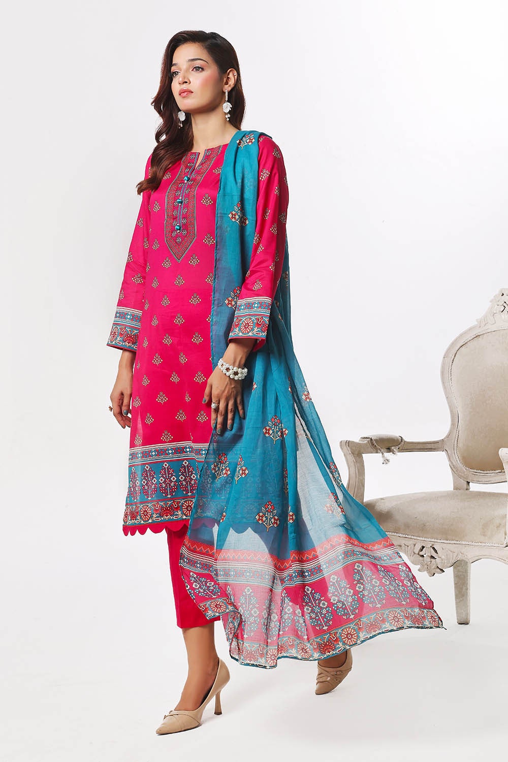 Gul Ahmed | Summer Special 25 | CLP-52209 by Gul Ahmed - Designer Dress - Type: Ladies Clothes - Available at Libayah - 100% Original