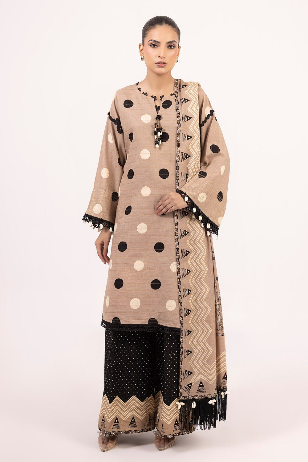 Gul Ahmed | Winter Collection 25 | K-52058 by Gul Ahmed - Designer Dress  - Type : Ladies Clothes - Available at Libayah - 100% Original 