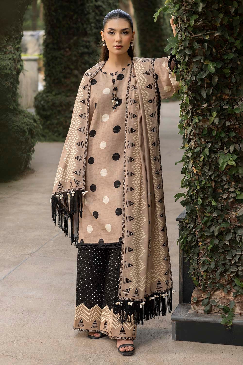 Gul Ahmed | Winter Collection 25 | K-52058 by Gul Ahmed - Designer Dress  - Type : Ladies Clothes - Available at Libayah - 100% Original 